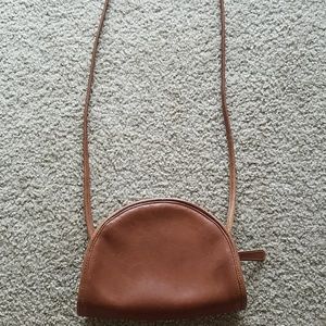Vintage Coach Brown Leather Crossbody Bag Purse